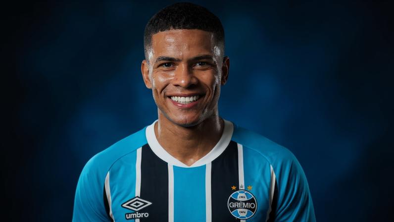 Enamorado foi anunciado pelo Grêmio no sábado (10). Foto: Divulgação/Grêmio