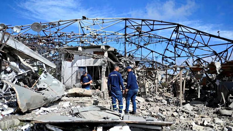 Edificaciones destruidas por un ataque de Estados Unidos, en El Hatillo, cerca de Caracas, el 4 de enero.