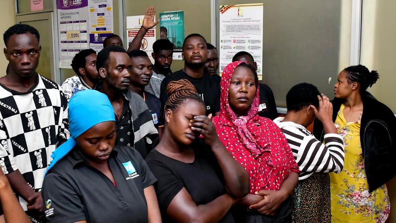 Suspects arrested for public nuisance, inciting violence and obstructing police officers during the recently concluded general elections, in Kampala