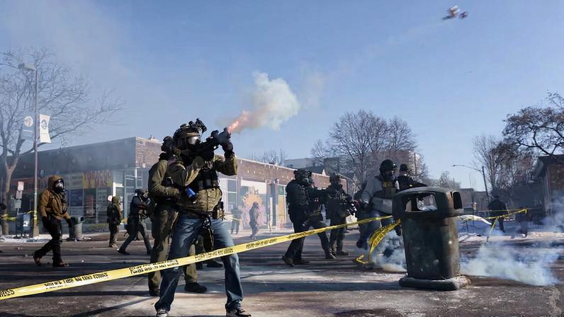Protest after federal agents fatally shot a man while trying to detain him, in Minneapolis