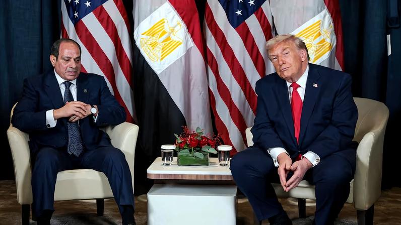 U.S. President Trump holds a bilateral meeting with Egyptian President al-Sisi, at the World Economic Forum in Davos
