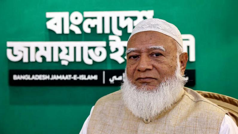 Shafiqur Rahman, Ameer (President) Jamaat-e-Islami, poses for a photograph after an interview with Reuters, in Dhaka, Bangladesh, December 31, 2025.