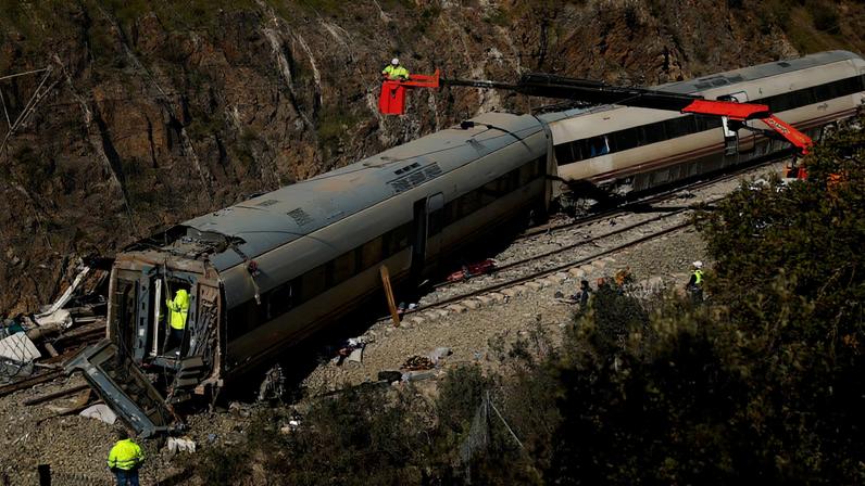 Two high-speed trains derail in Spain