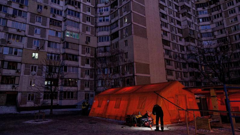 Power blackout in Kyiv