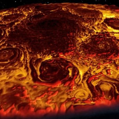 Clima polar em Júpiter e Saturno revela detalhes do interior dos planetas