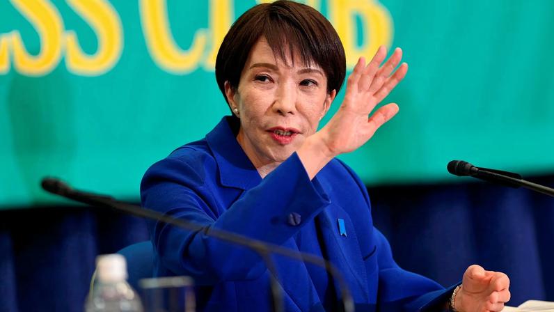 Liberal Democratic Party President and Prime Minister Sanae Takaichi speaks during the Panel Discussion by the Leaders of 7 Parties at the Japan National Press Club (JNPC) in Tokyo, Japan, January 26, 2026. David Mareuil/Pool via REUTERS