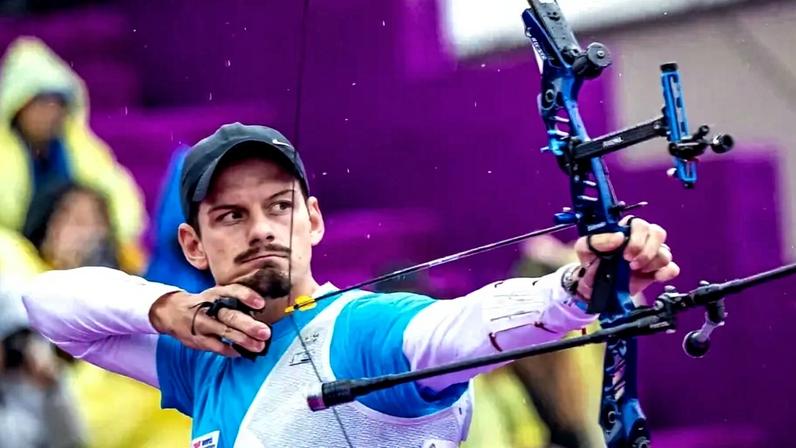 Marcus D'Almeida na Copa do Mundo de Tiro com Arco (Foto: World Archery)