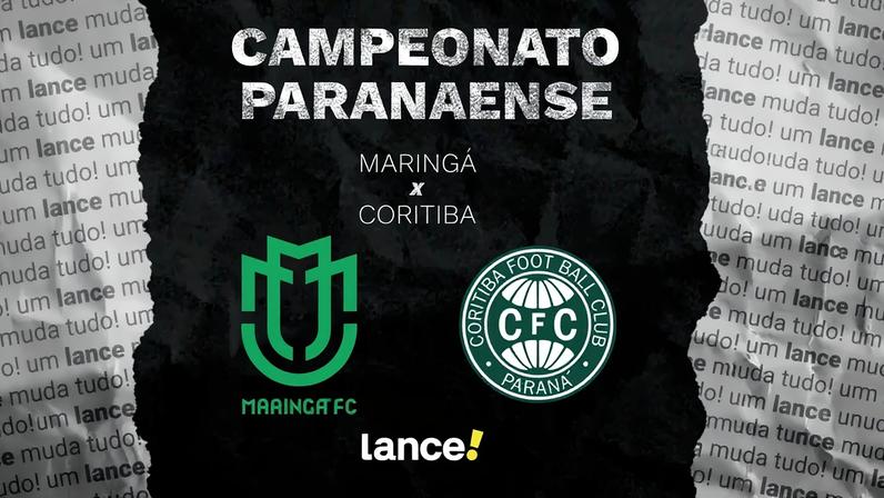 Maringá e Coritiba jogam pelo estadual. Foto: Arte/Lance!