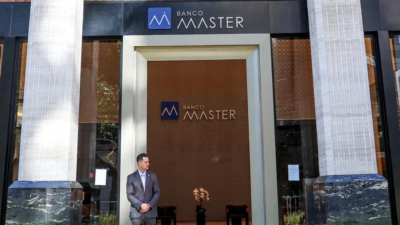 Fachada do Banco Master em São Paulo. Foto: Rovena Rosa/Agência Brasil
