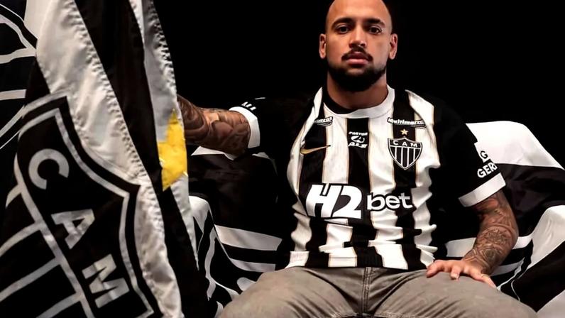 Maycon anunciado pelo Galo (reprodução Atlético)