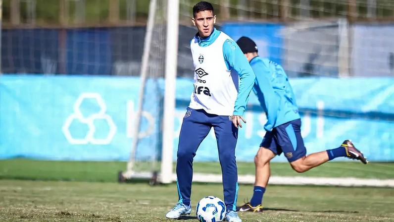 Monsalve foi novidade no dia a dia do Tricolor. Foto: Lucas Uebel/Grêmio FBPA