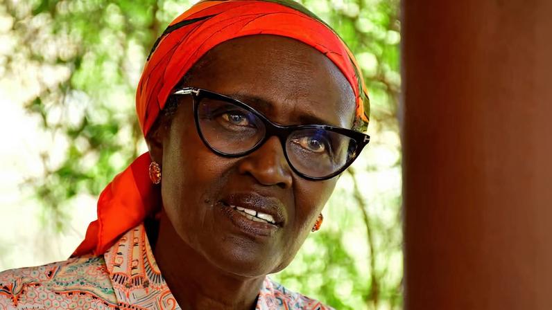 Winnie Byanyima, wife to four time Ugandan presidential candidate, Kizza Besigye speaks during a Reuters interview on Besigye's health at her home in Kasangati