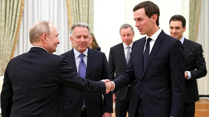 Russia's President Vladimir Putin attends a meeting with U.S. President Donald Trump's special envoy Steve Witkoff and son-in-law Jared Kushner at the Kremlin in Moscow, Russia, January 22, 2026. Sputnik/Alexander Kazakov/Pool via REUTERS