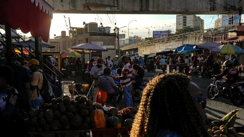 Mercado ambulante en Caracas, el 11 de enero.