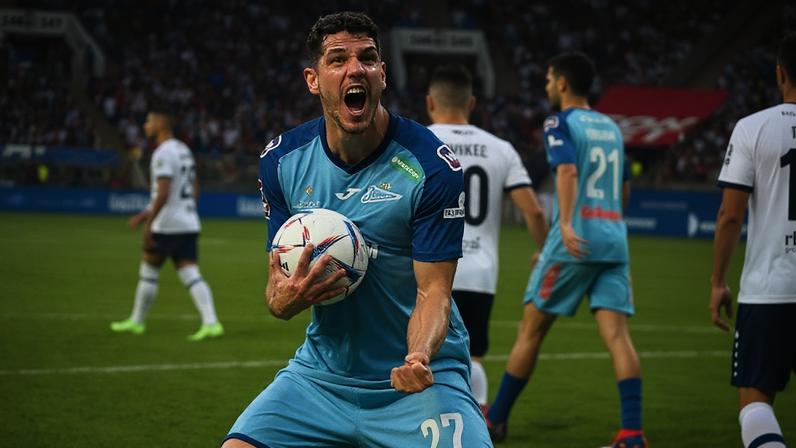 Nino comemora gol pelo Zenit (Foto: Divulgação/ Zenit)