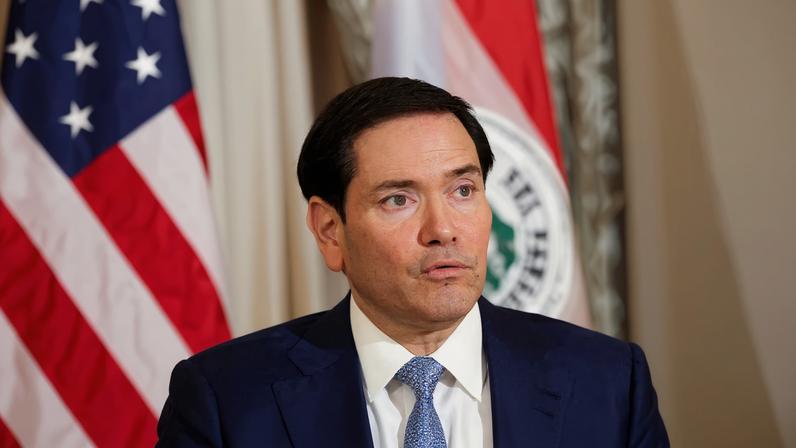 U.S. Secretary of State Marco Rubio speaks during a U.S.-Paraguay Status of Forces agreement signing ceremony at the State Department in Washington, D.C., U.S., December 15, 2025. REUTERS/Kevin Mohatt/File Photo