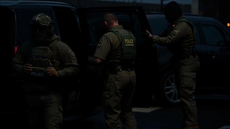 U.S. Border Patrol agents detain a man off the sidewalk, after a U.S. Immigration and Customs Enforcement (ICE) agent fatally shot Renee Nicole Good, in Minneapolis, Minnesota, U.S., January 10, 2026. REUTERS/Brian Snyder
