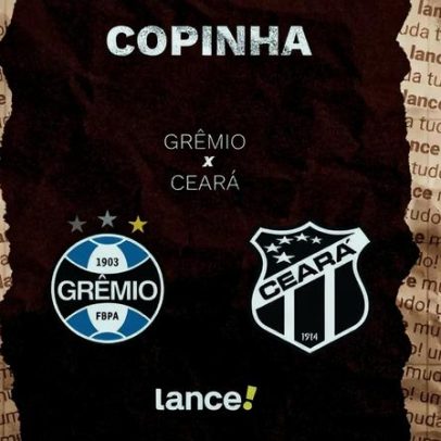 Grêmio x Ceará: veja horário e onde assistir pela Copinha