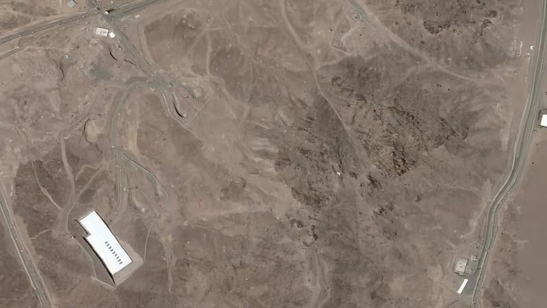 Satellite imagery over Fordow before US strikes