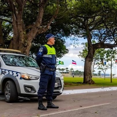 Polícia Militar atua para conter protestos na Papudinha