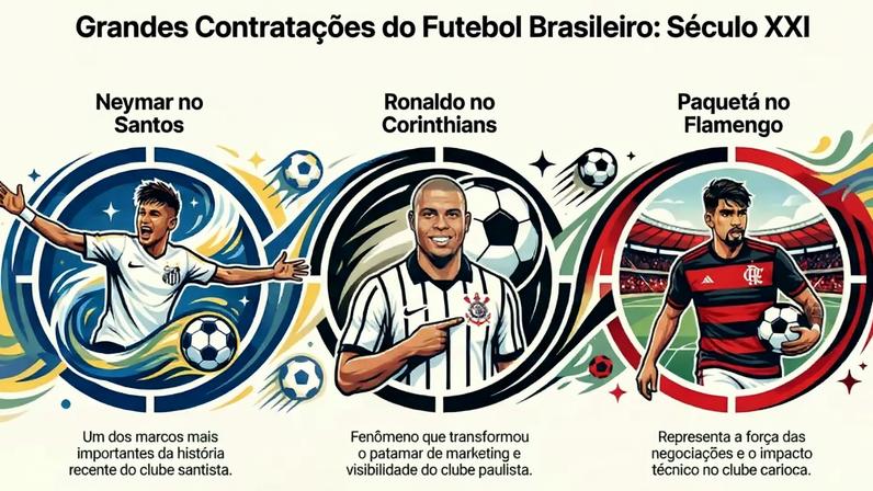 As contratações mais impactantes do século XXI (Imagem gerada por inteligência artificial)