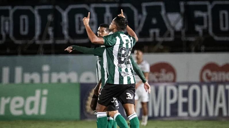 Pedro Rocha comemora gol em Maringá 0x1 Coritiba, pela terceira rodada do Paranaense. Foto: JP Pacheco/Coritiba