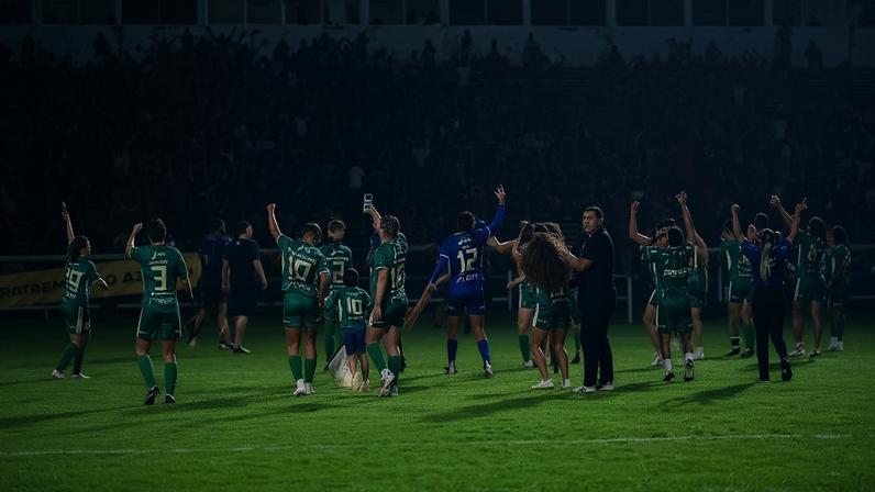 Torcida e time do Atletico-PI comemoram títulos brasileiros da Série A3. (Foto: Lucas Batista)