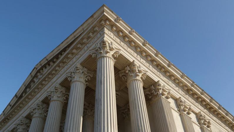 View of the U.S. Supreme Court building the day after Election Day in Washington