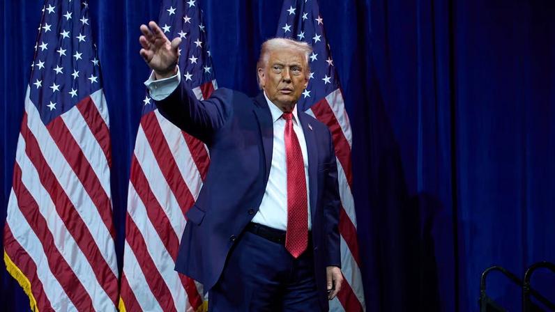 Donald Trump en Washington, este martes.