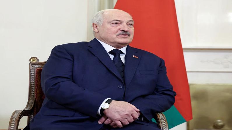 Belarusian President Alexander Lukashenko attends a meeting with Russian President Vladimir Putin on the sidelines of the summit of the Supreme Eurasian Economic Council in Saint Petersburg, Russia, December 21, 2025. Sputnik/Alexander Kazakov/Pool via REUTERS