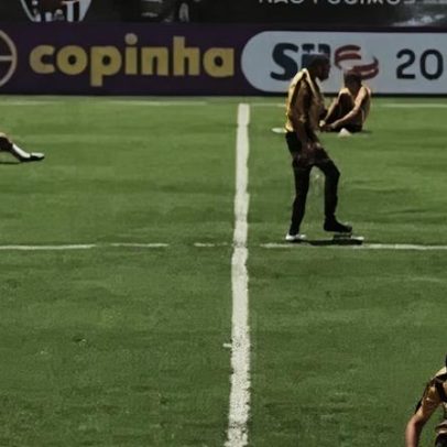 Jogo da Copinha é pausado por gramado sintético queima pés de atletas