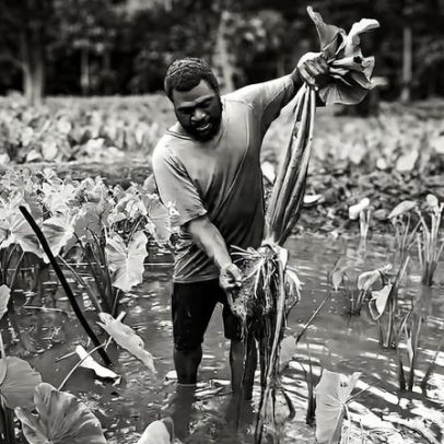 Comunidades de Vanuatu protegem taro, cultivo ancestral resiliente ao clima