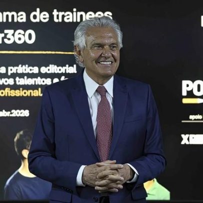 Ronaldo Caiado fala aos trainees em jornalismo do Poder360