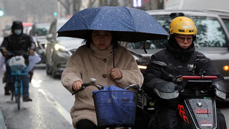 Snowfall in Shanghai