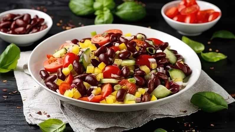 Cinco saladas de feijão ricas em ferro para dias quentes