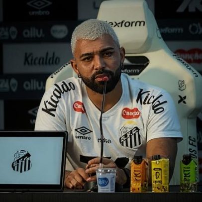 Gabigol demonstra carinho por Robinho Jr. e pela família