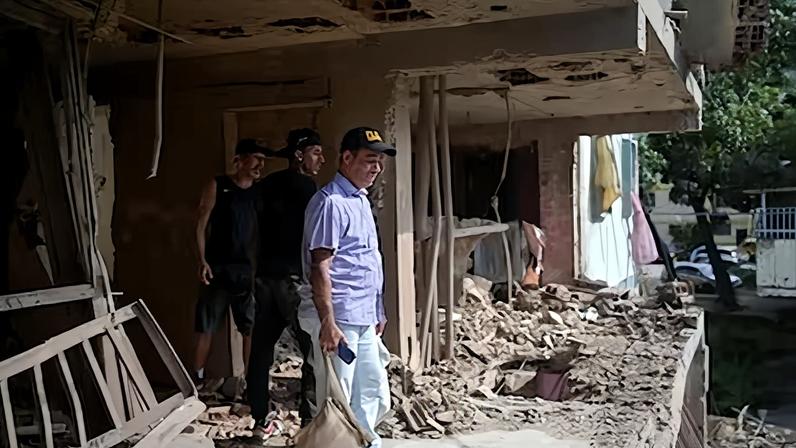 Vivienda afectada tras el ataque de Estados Unidos a Venezuela, el 4 de enero.