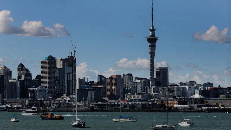 Vista geral da cidade de Auckland, Nova Zelândia