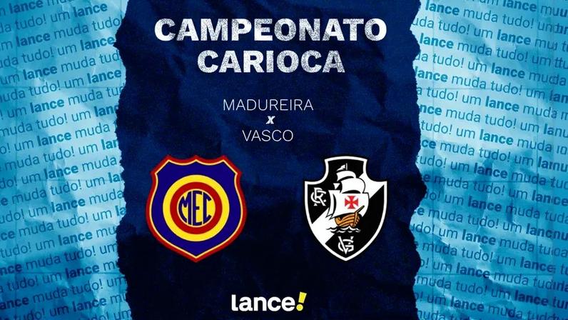 Vasco e Madureira se enfrentam nesta segunda-feira (2) (Foto: Arte Lance!)