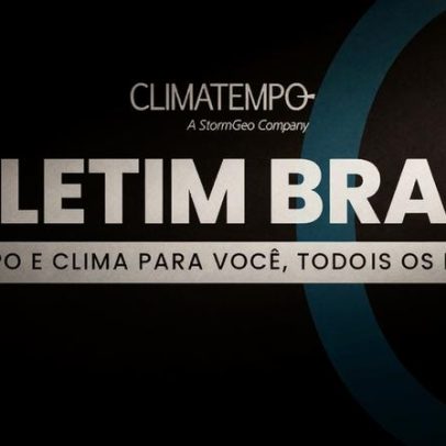 Frente fria provoca chuva e risco de temporais no Brasil