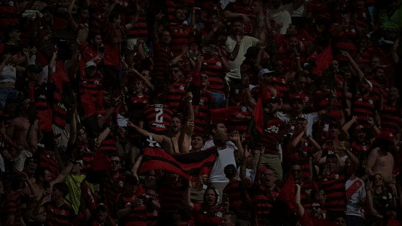 Torcida do Flamengo na final da Libertadores, estádio Monumental (Foto: Luis Acosta/AFP)