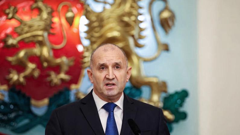 Bulgarian President Rumen Radev delivers an address to the nation at the Presidency, Sofia, Bulgaria, January 19, 2026. REUTERS/Stoyan Nenov