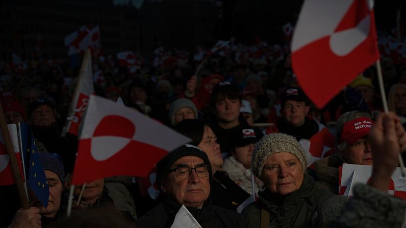 Marcha este sábado en Copenhague contra la amenaza de Estados Unidos de anexionarse Groenlandia.