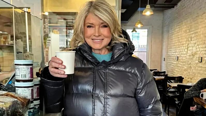 Martha Stewart owns multiple styles from Aritzia's popular Super Puff range.