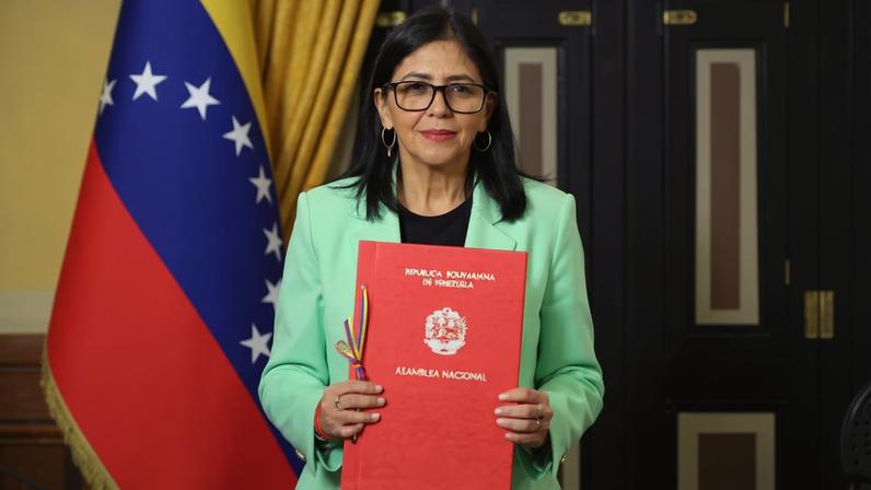 Así fue el discurso de Rodríguez en Miraflores.