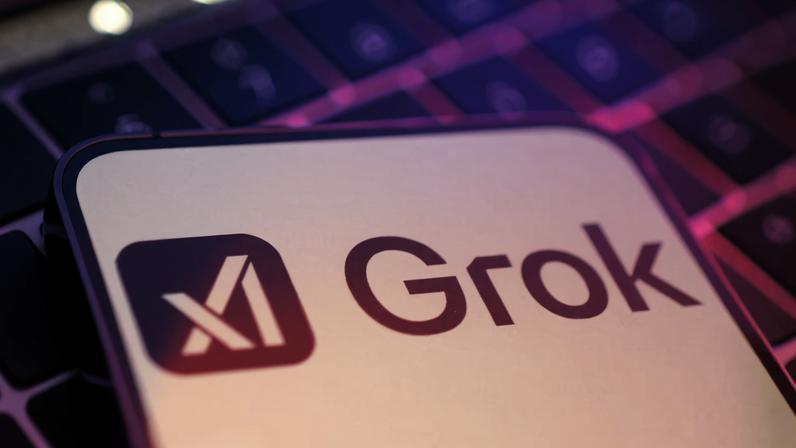 xAI and Grok logos are seen in this illustration taken, February 16, 2025. REUTERS/Dado Ruvic/Illustration/File Photo