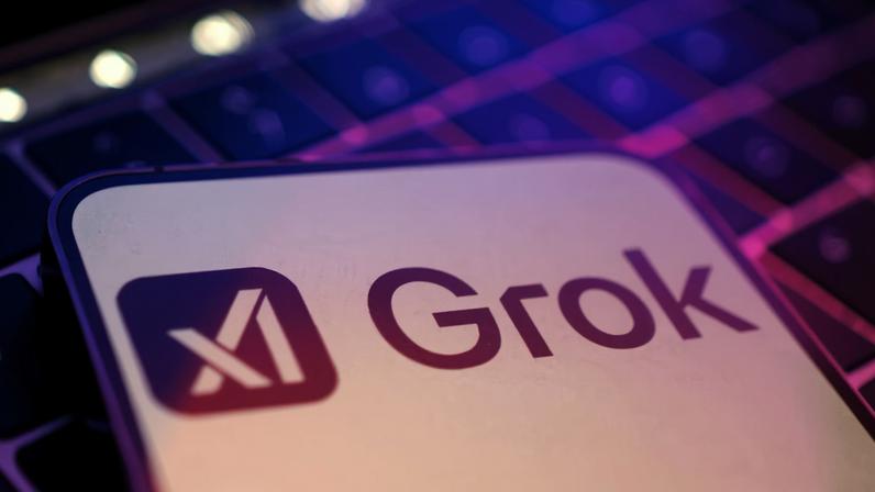 xAI and Grok logos are seen in this illustration taken, February 16, 2025. REUTERS/Dado Ruvic/Illustration/File Photo