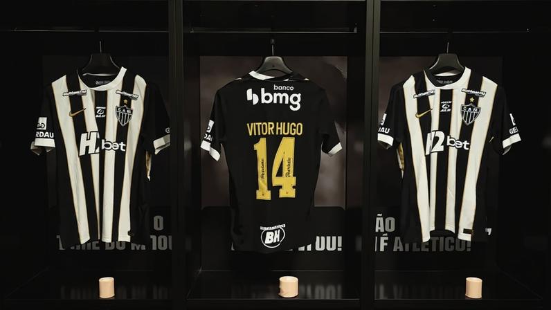 Vestiário do Atlético para a partida contra o Betim (Foto: Pedro Souza / Atlético)