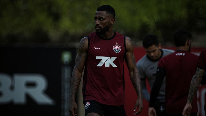 Ramon em treino do Vitória (Foto: Victor Ferreira / EC Vitória)