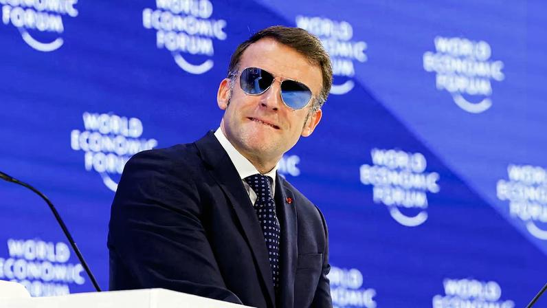 France's President Emmanuel Macron attends the 56th annual World Economic Forum (WEF) meeting in Davos, Switzerland, January 20, 2026. REUTERS/Denis Balibouse/File Photo